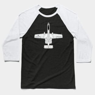 A-10 Thunderbolt II and nothing else Baseball T-Shirt